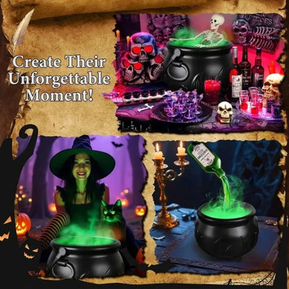 Glowing Halloween cauldron