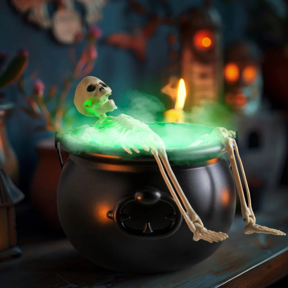 Glowing Halloween cauldron