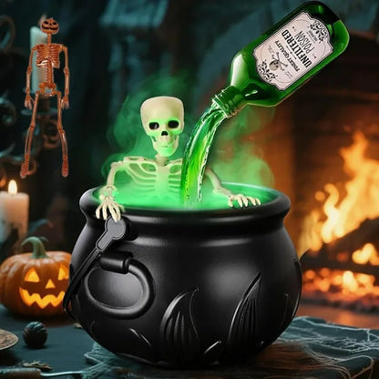 Glowing Halloween cauldron