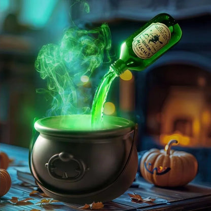 Glowing Halloween cauldron