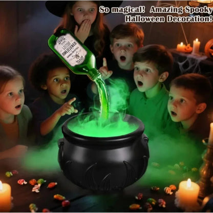 Glowing Halloween cauldron